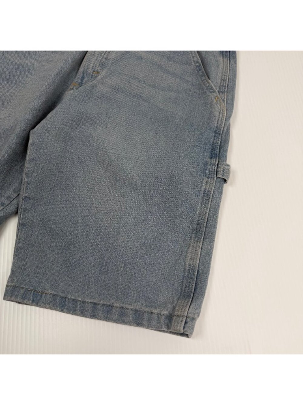 Vintage Wrangler Light Wash Denim Carpenter Shorts 30 - Picture 3 of 5